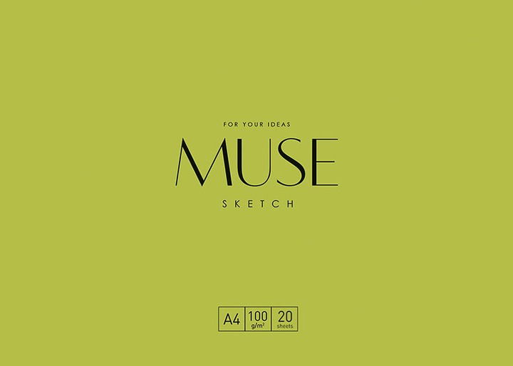 Папір для ескізів А4+ 20 арк "MUSE" (2784)
