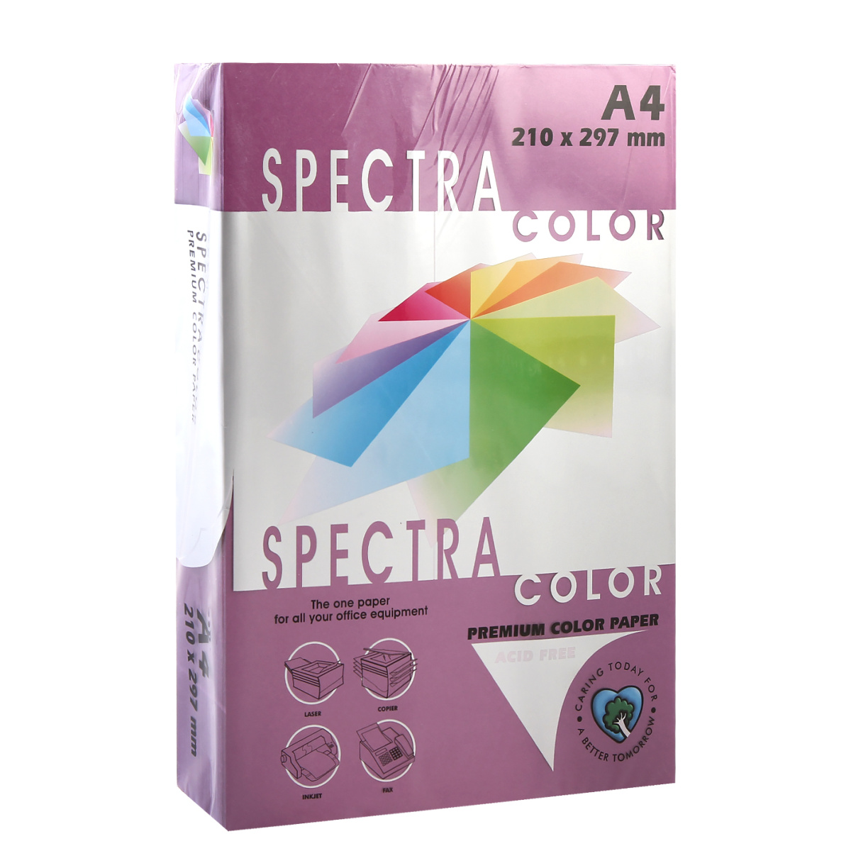 Папір A4 500 арк, 80 г/м², темно-малиновий Sinarspectra 44А
