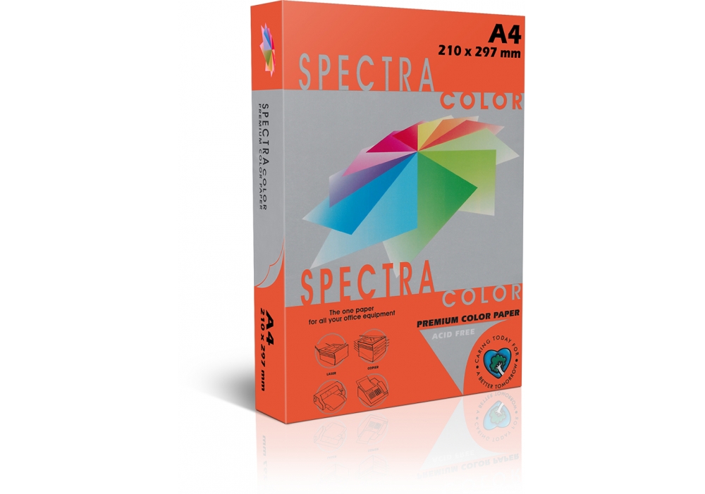 Папір A4 500 арк, 80 г/м², інтенсив, червоний Sinarspectra 250