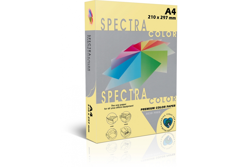 Бумага А4 500 л, 80 г/м², пастель, Canary (светло-желтый) Sinarspectra 115