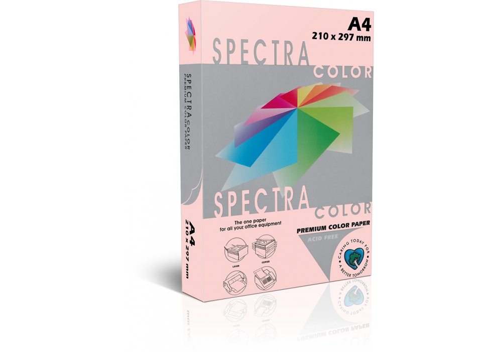 Бумага А4 500 л, 80 г/м², пастель, Rose (светло-розовый) Sinarspectra 140