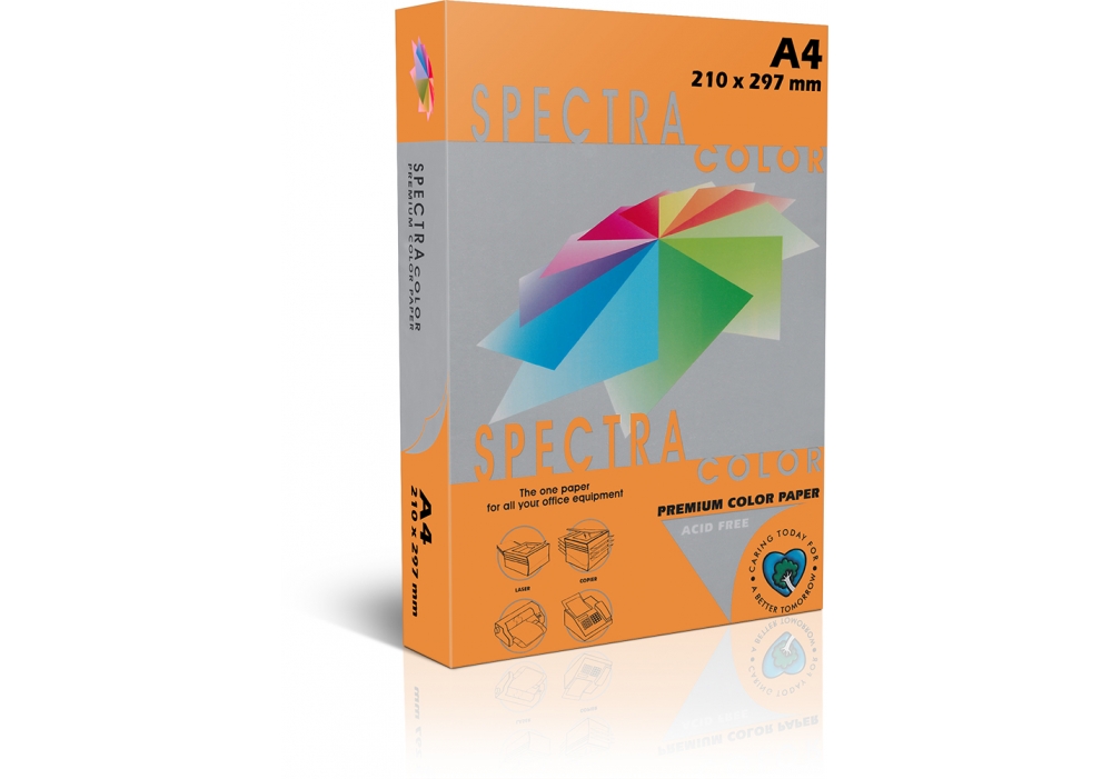 Бумага А4 500 л, 80 г/м², интенсив, оранжевый Sinarspectra 240