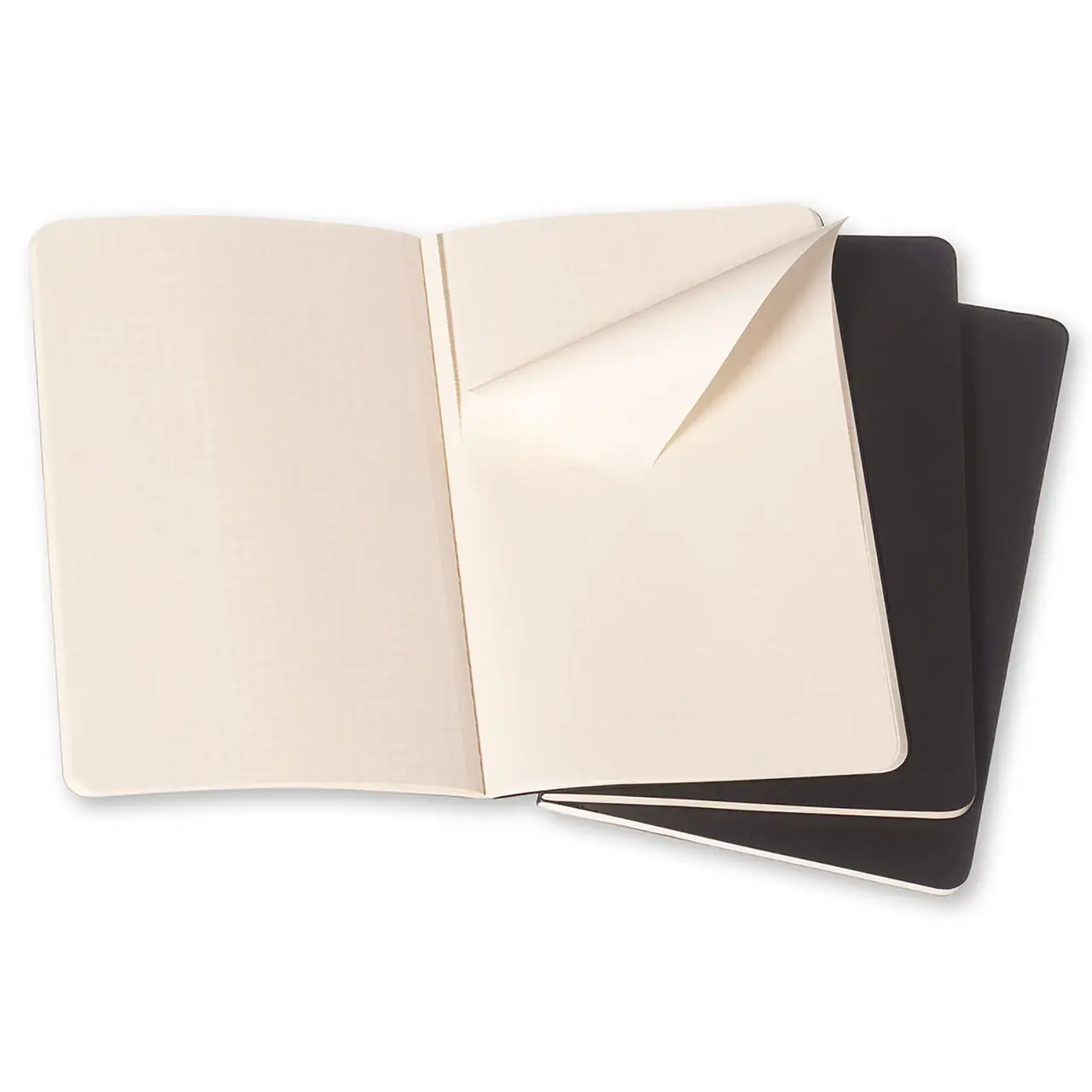 Записник Чорний середній клітина, Moleskine Cahier, QP317 1