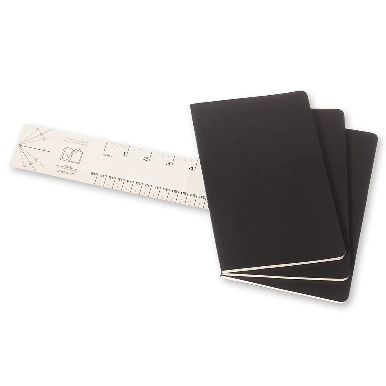 Записник Чорний середній клітина, Moleskine Cahier, QP317 2