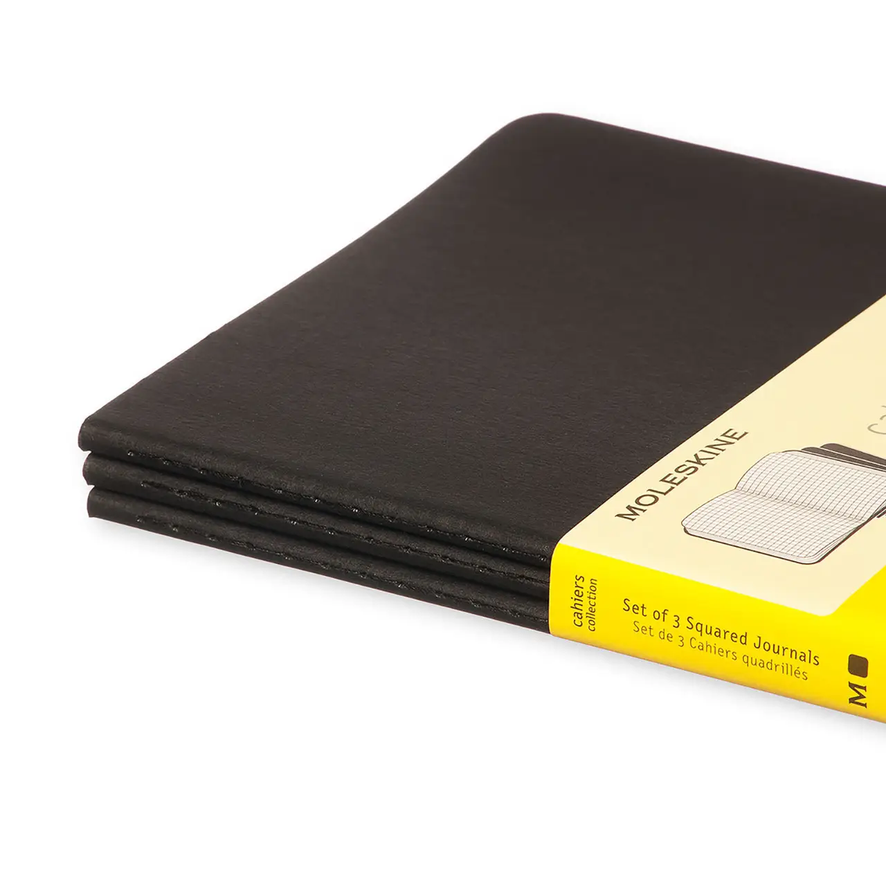 Записник Чорний середній клітина, Moleskine Cahier, QP317 4
