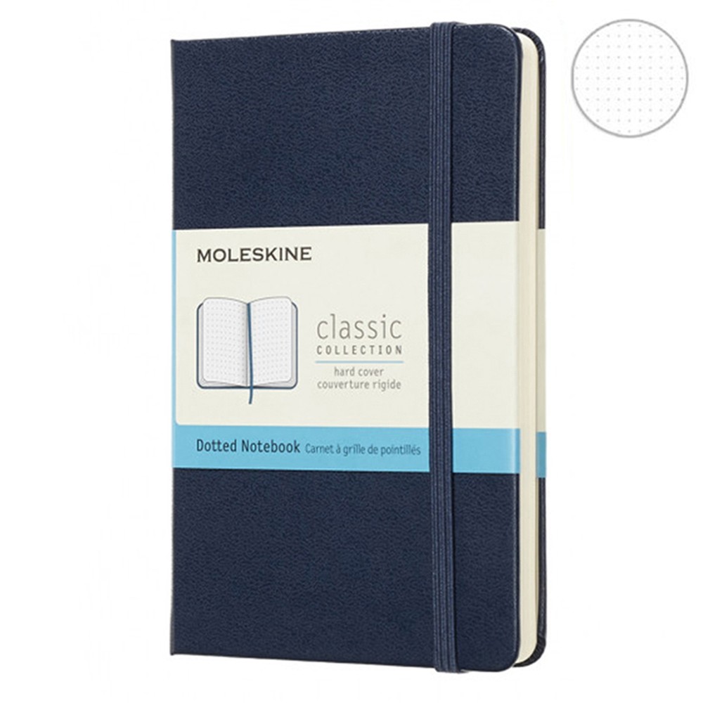 Записник Сапфір середній точка, Moleskine Classic, QP066B20