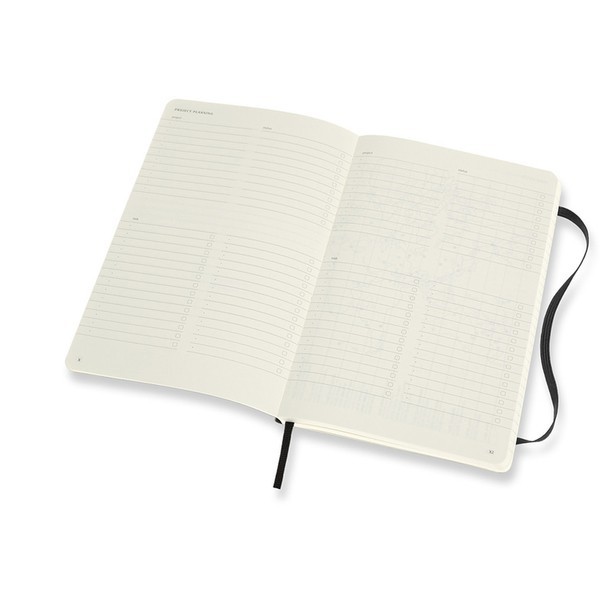 Записник недатований Чорний м`який середній, Moleskine PRO, PROPFNTB3SBK 5