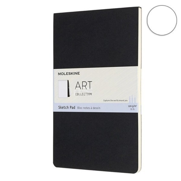 Записник Чорний середній для нарисів, Moleskine Art Pad, ARTSKPAD3