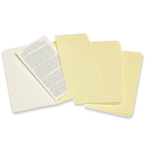 Записник Ніжний Жовтий кишеньк. нелінований, Moleskine Cahier, CH013M23 3