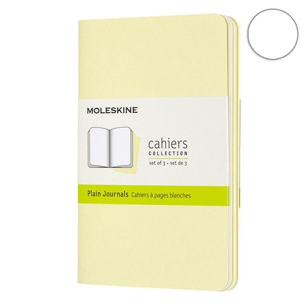 Записник Ніжний Жовтий кишеньк. нелінований, Moleskine Cahier, CH013M23