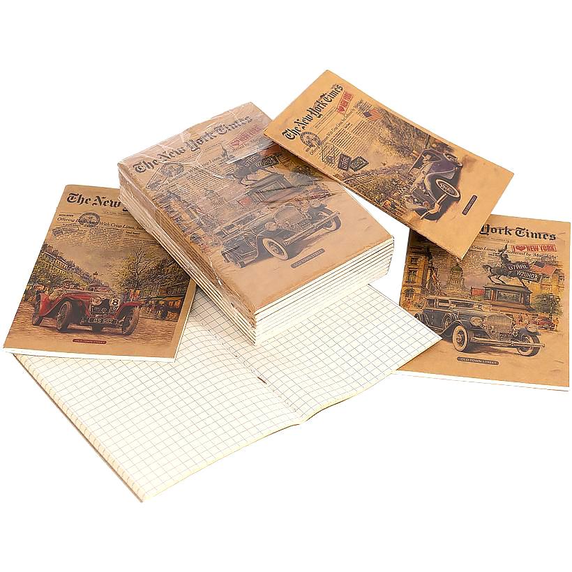 Книжка записна А6 36 арк KRAFT, клітинка, центр.шов, CS6136K 1