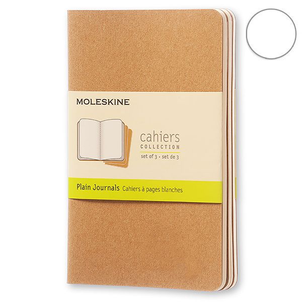 Записник Беж нелінований, Moleskine Cahier, QP413