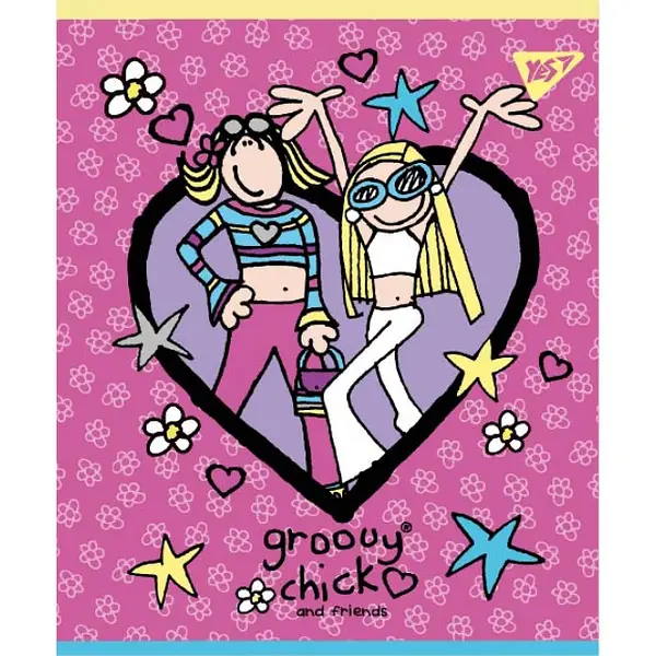 Зошит 12 лін. YES "Groovy Chick", 764226 1