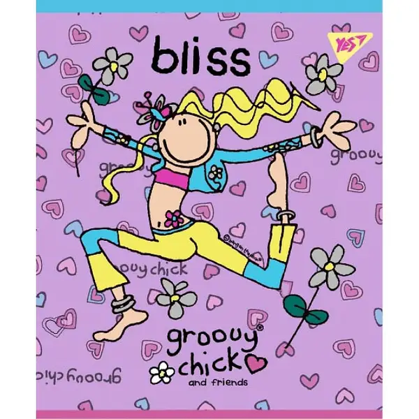 Зошит 12 лін. YES "Groovy Chick", 764226 2