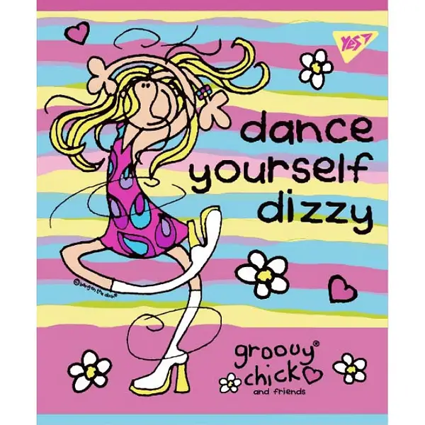 Зошит 12 лін. YES "Groovy Chick", 764226 3