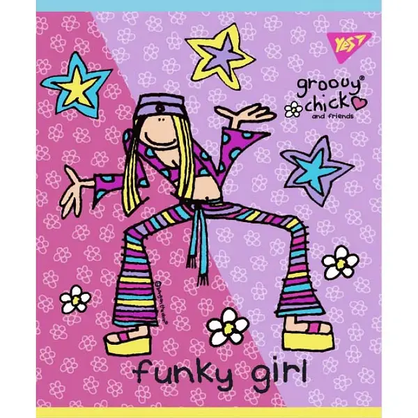Зошит 12 лін. YES "Groovy Chick", 764226 4
