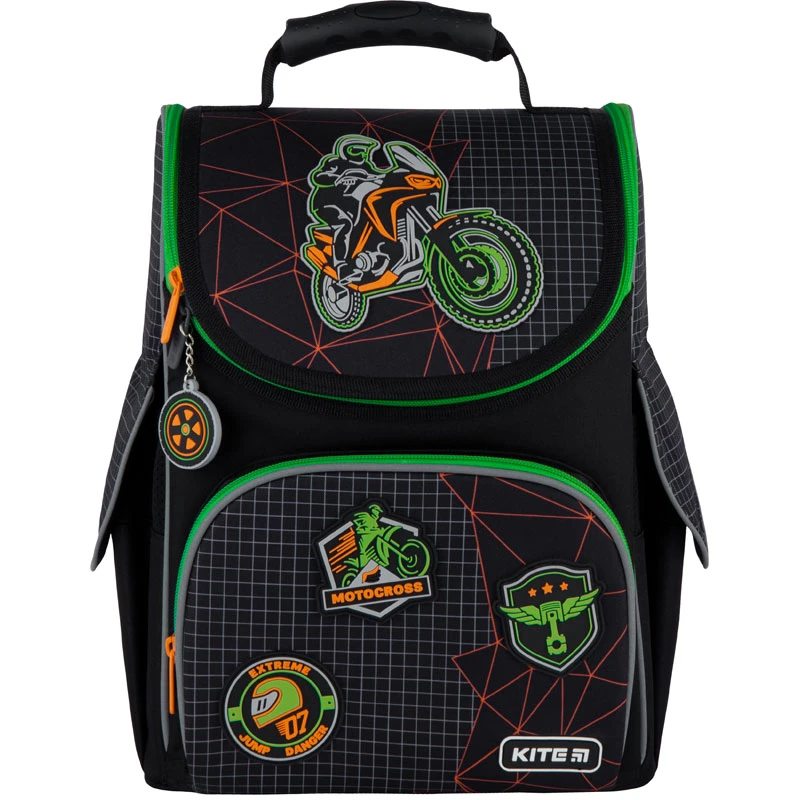 Рюкзак шкільний каркасний Kite Education 501 Motocross, K21-501S-2