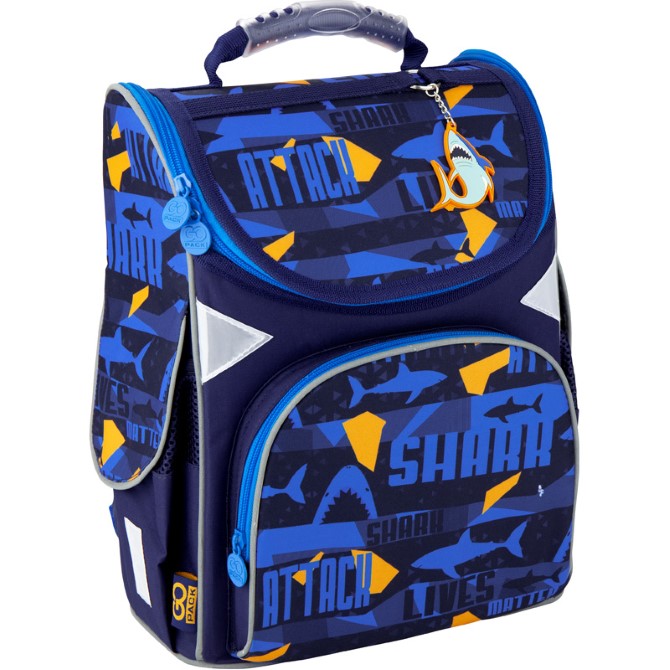 Рюкзак каркасный GoPack Education Shark 5001-15, GO20-5001S-15