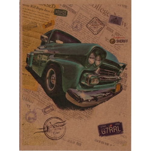 Книжка записная А4 48 л KRAFT, клетка, центр.шов, CS4148K 2