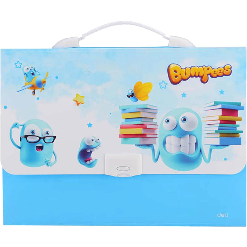 Портфель А4, 7 відділень на замку Deli EZ60102 "Bumpees" (70626)
