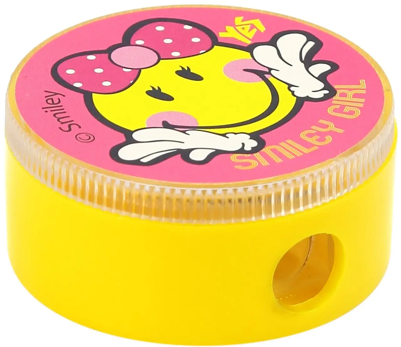 Точилка круглая "Smiley World" (pink) YES, 620351 1