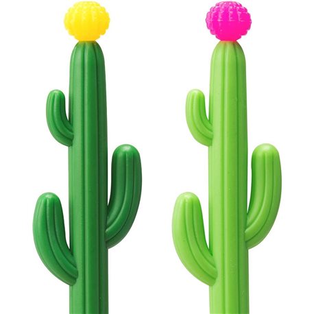 Ручка кулькова масляна "Blooming Cactus", 0,8 мм, синя, 412032 Yes 2
