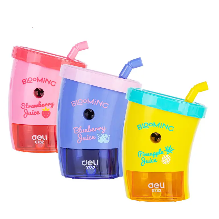 Точилка механическая Deli 0732 мiкс "Стакан" (59905) 2