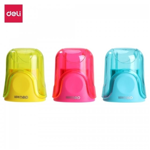 Точилка Deli ER01100 микс с контейнером, 2 отверстия, 74989