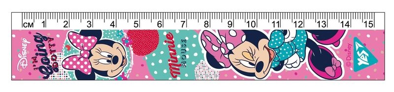 Лінійка 15 см "Minnie Mouse", 370555 Yes