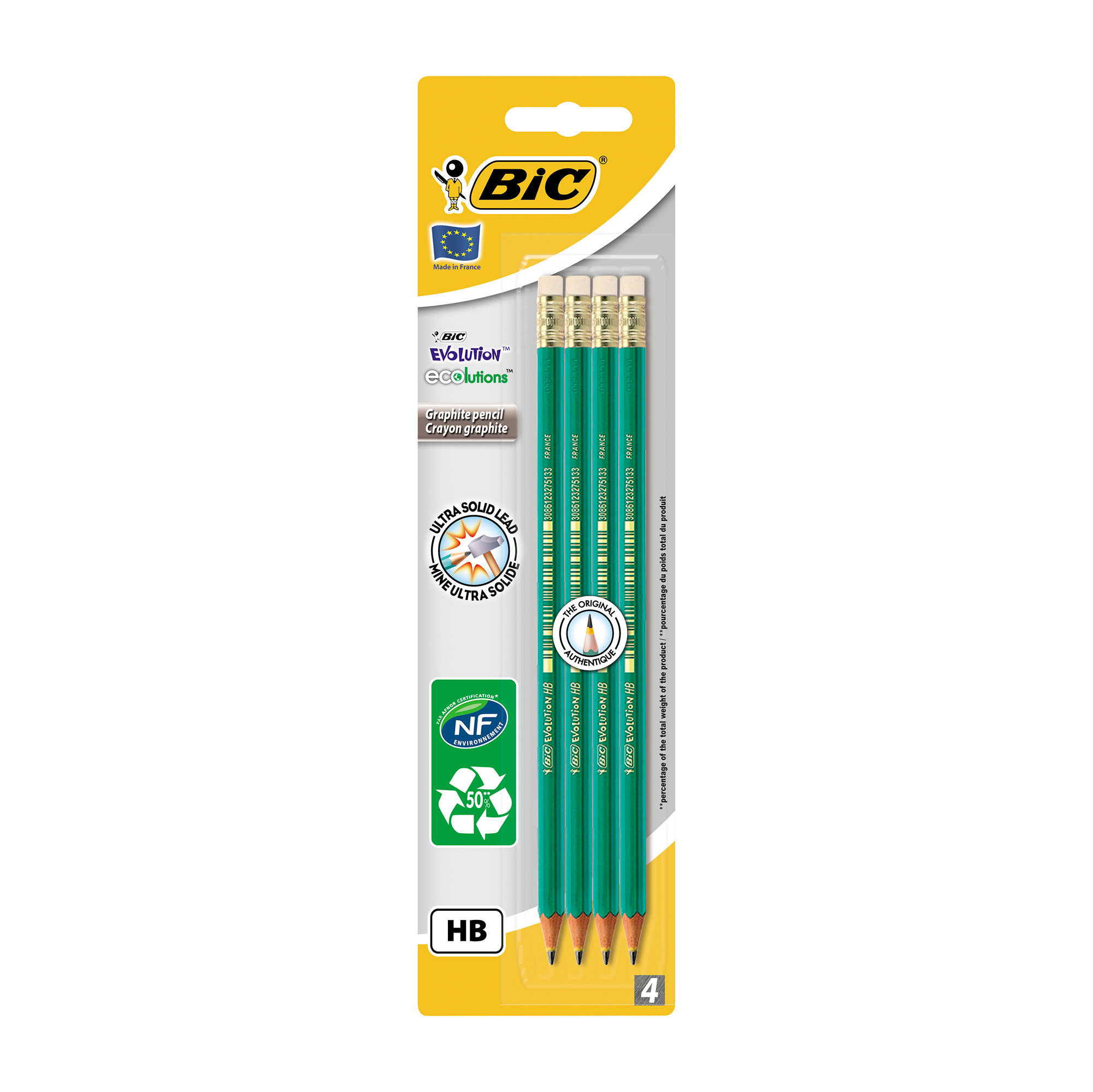 Олівець НВ, з гумкою, 655 Evolution, bc8803323 BIC 1