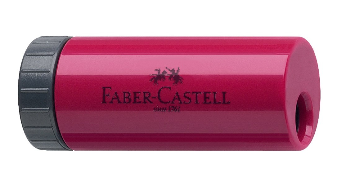 Точилка с контейнером синяя/красная/чёрная, 183301 Faber-Castell 1