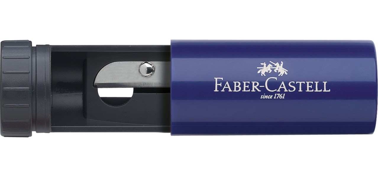 Точилка с контейнером синяя/красная/чёрная, 183301 Faber-Castell 2
