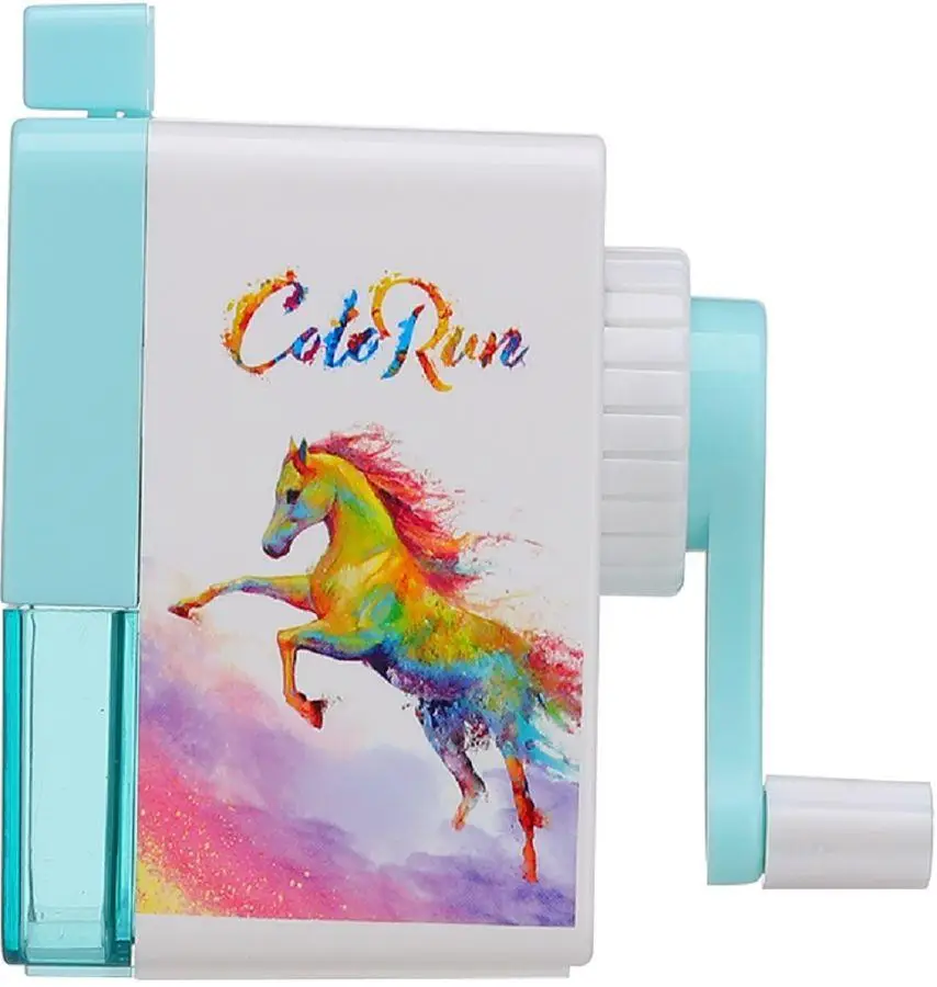 Точилка механическая Deli E0748 микс Color Run прямоугольная (70614) 1