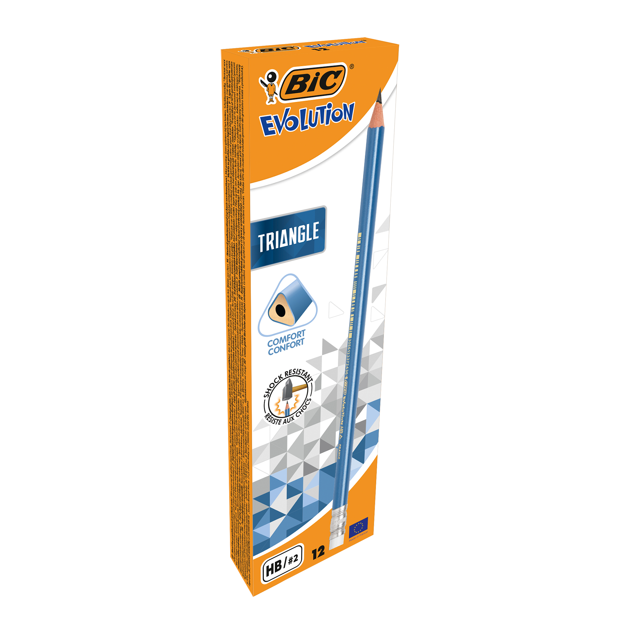 Олівець НВ, з гумкою, Evolution Triangle, bc964849 BIC 1