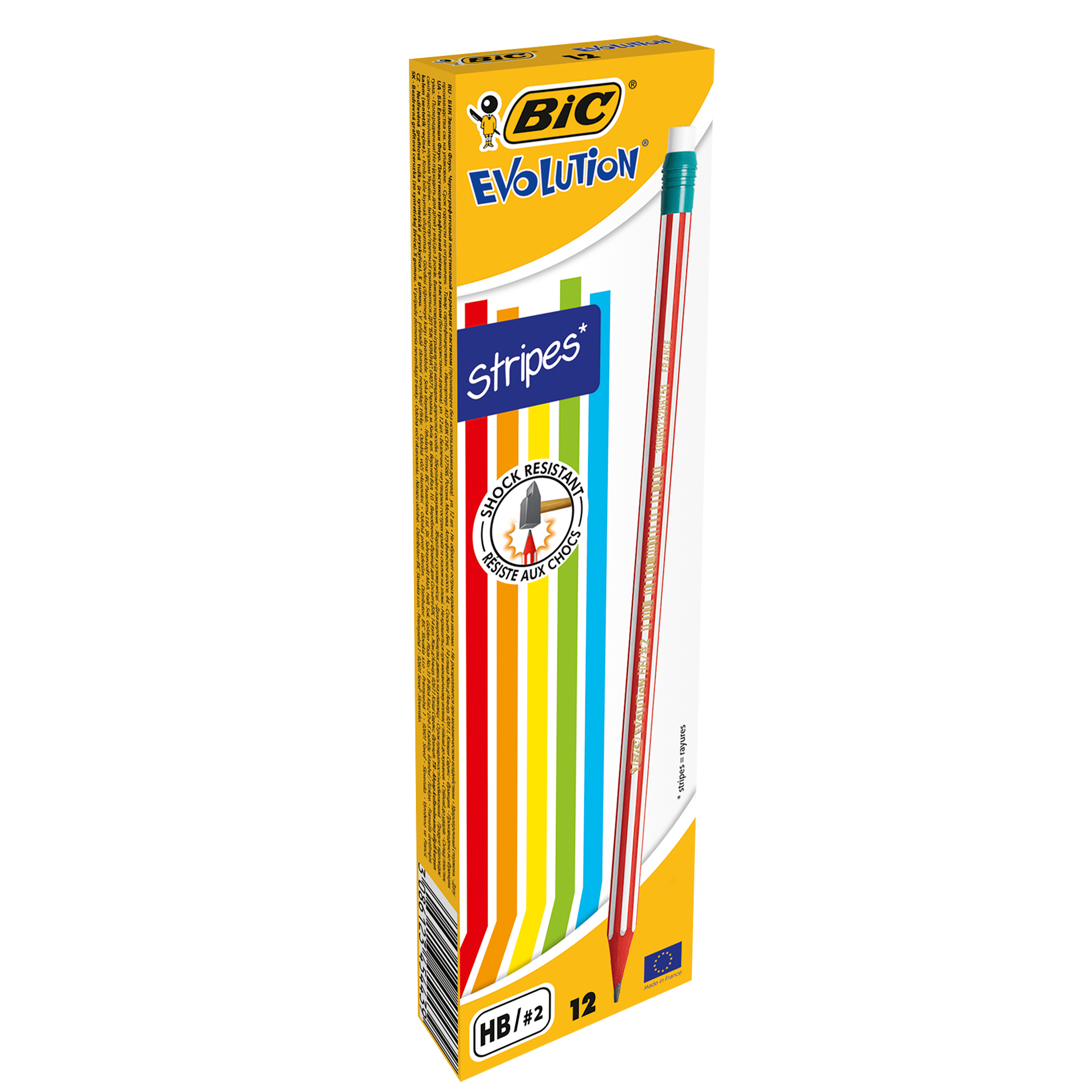 Карандаш НВ, с резинкой, 646 Evolution, bc8960342 BIC 3