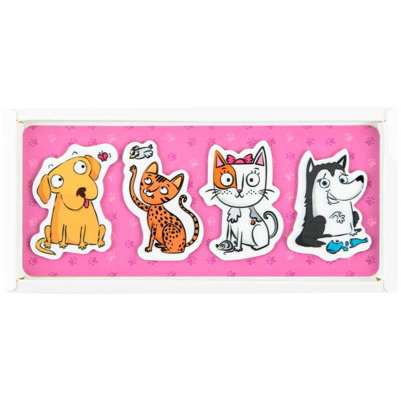Закладки пластикові 4x20 шт, 35х50 мм, Pets, K22-479-5 2
