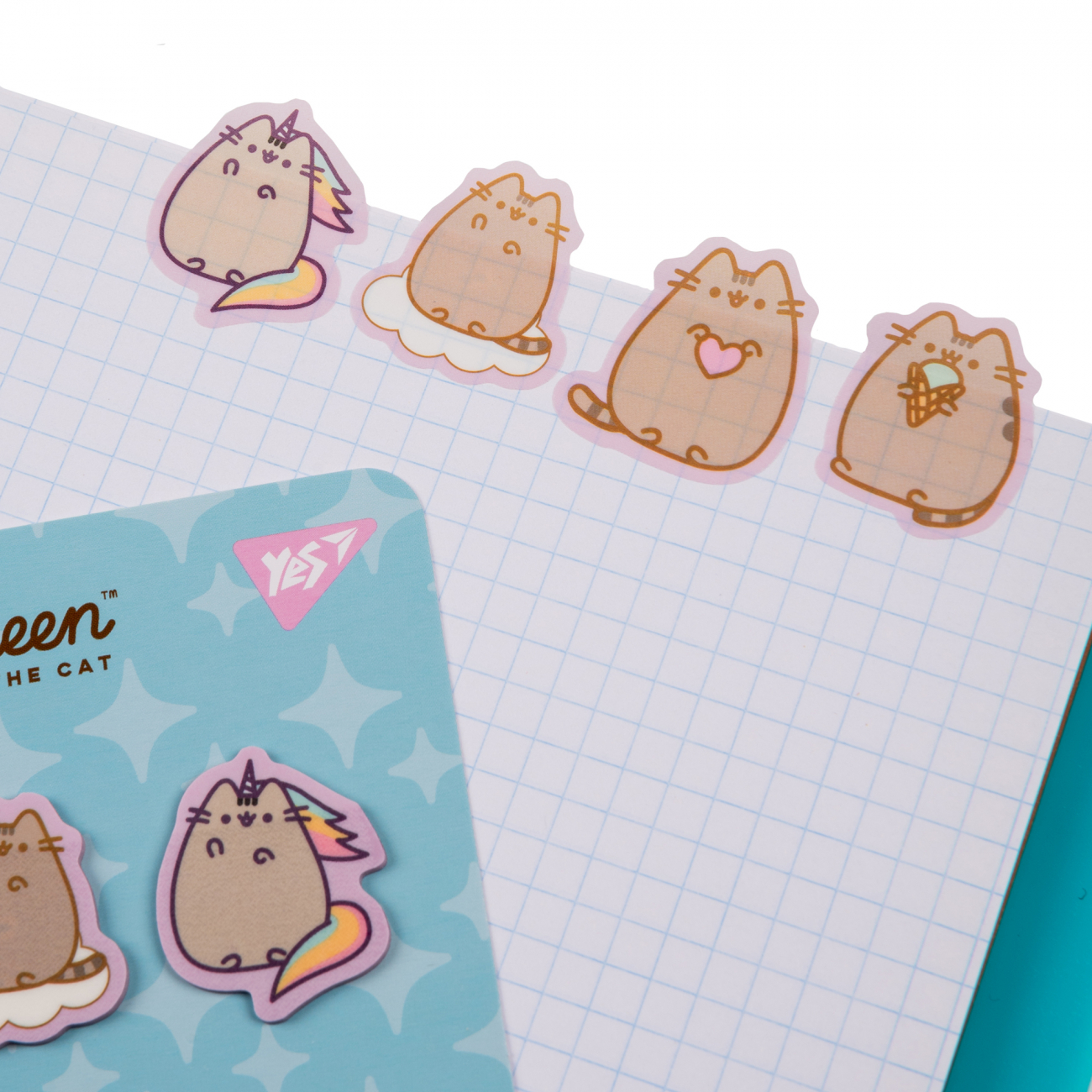 Закладки-стикеры "Pusheen" пластик, 80 шт (4*20), 170419 Yes 3