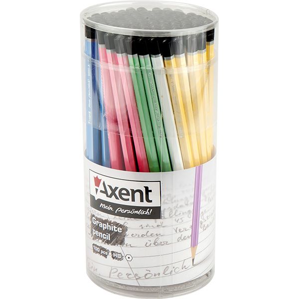 Карандаш графитный НВ ТМ "Axent" 9005/100-A, 9005/12-A 1