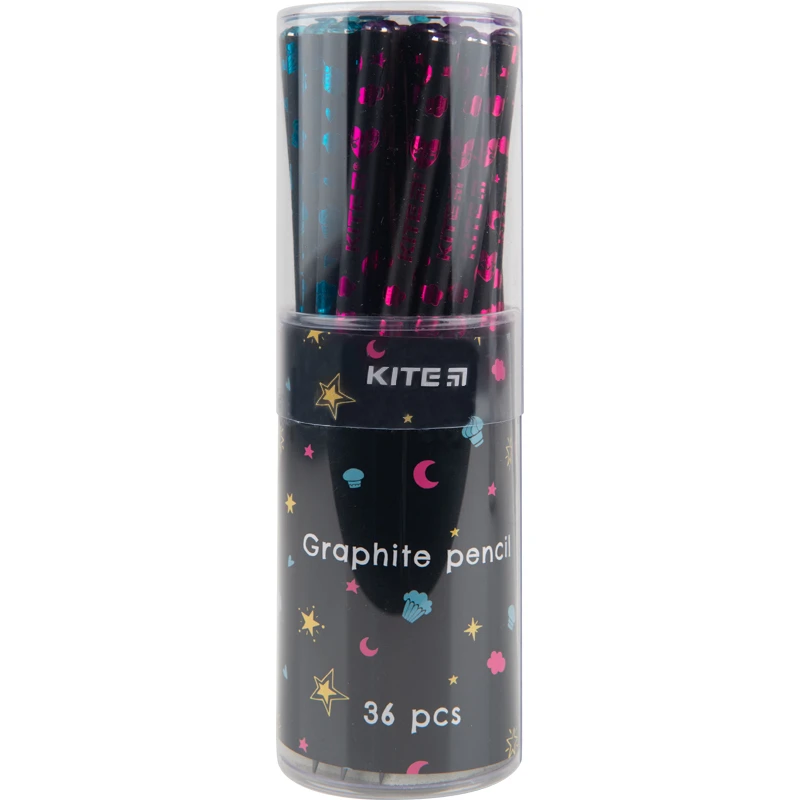 Олівець графітний з кристалом, чорн. корп. "Sweet", K22-059-3 1