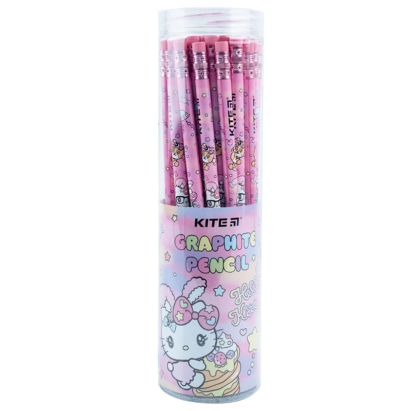 Олівець графітний з гумкою Hello Kitty, 36 шт., туба, HK23-056 1