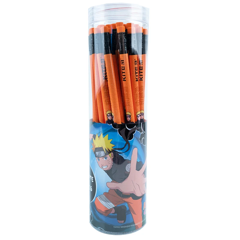 Олівець графітний з гумкою Naruto Shippuden, 36 шт., туба, NR23-056 1