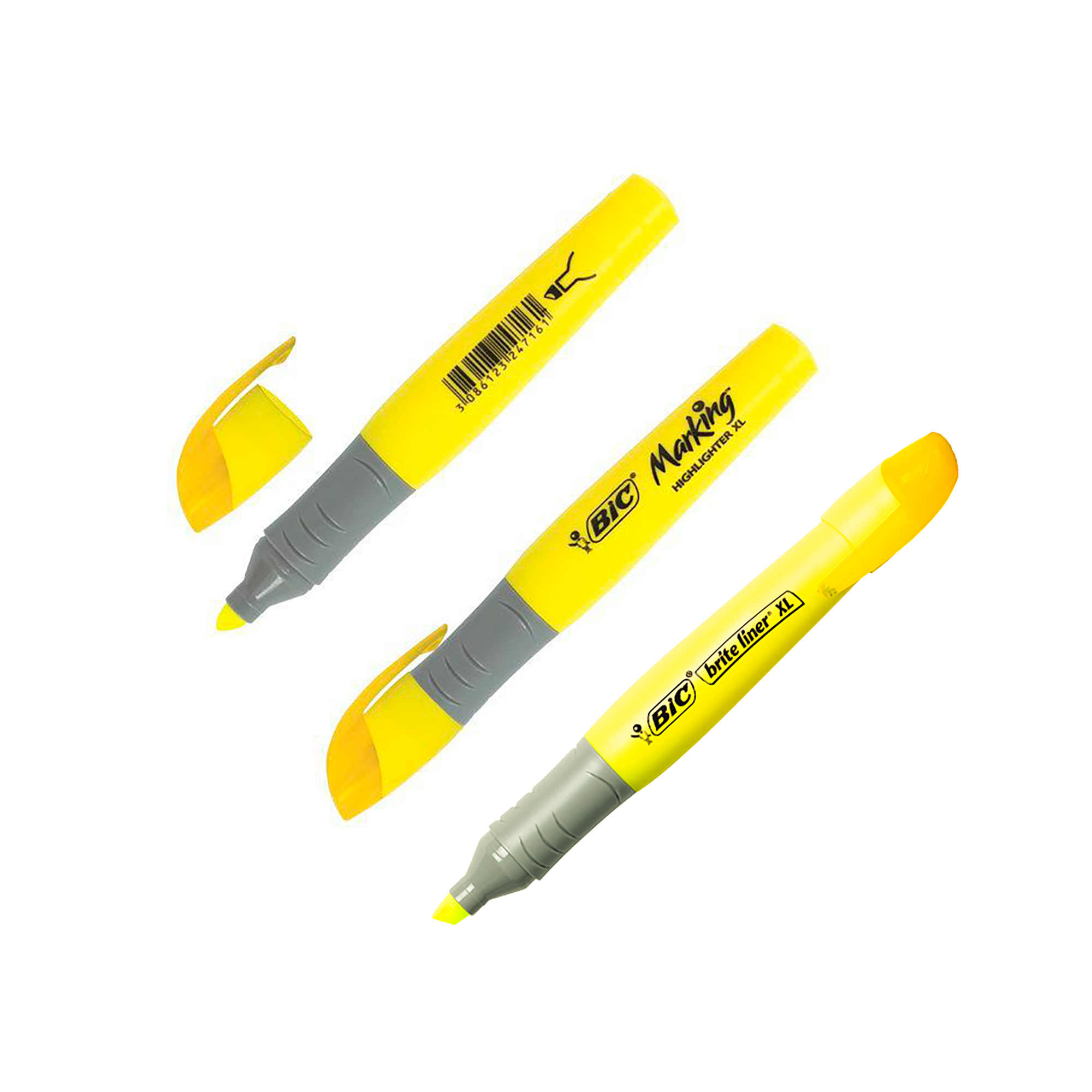 Маркер текстовий жовтий Брайт Лайнер BIC, 891396 2