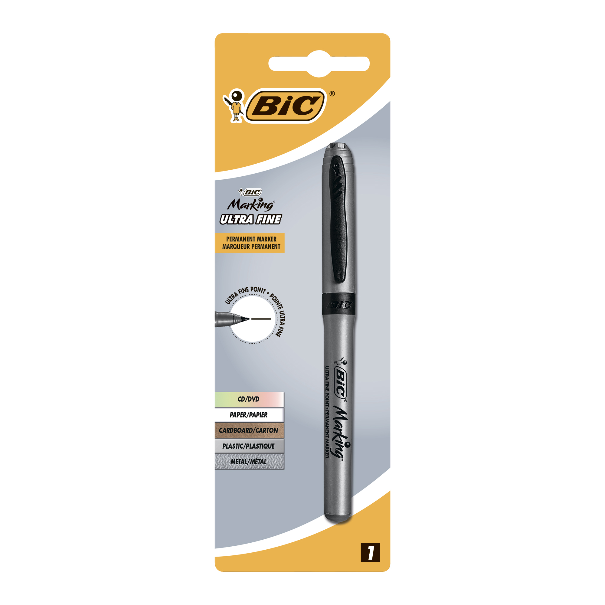 Маркер чорний для CD, DVD, bc8290801 BIC 4
