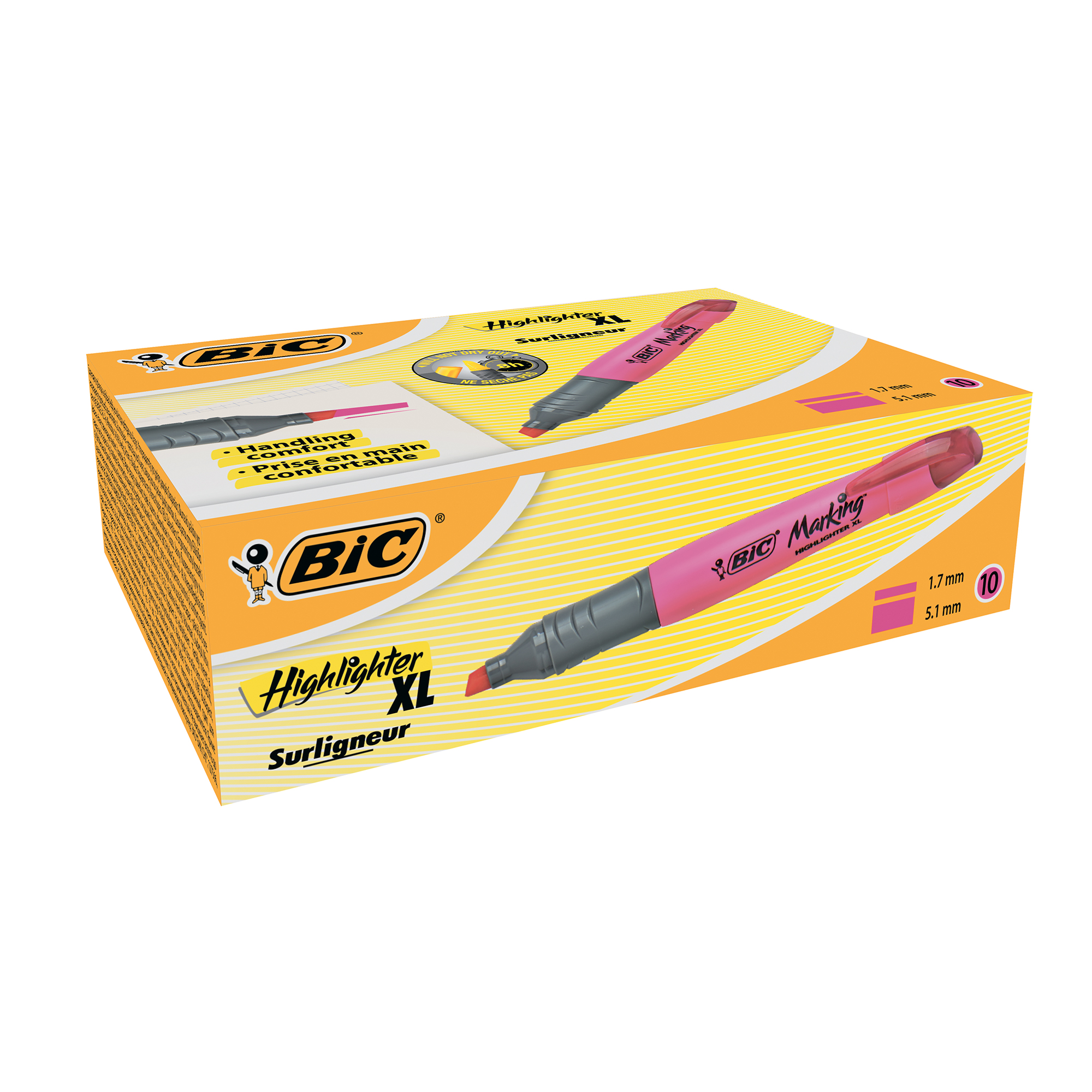 Маркер текстовий рожевий Брайт Лайнер, bc891397 BIC 3