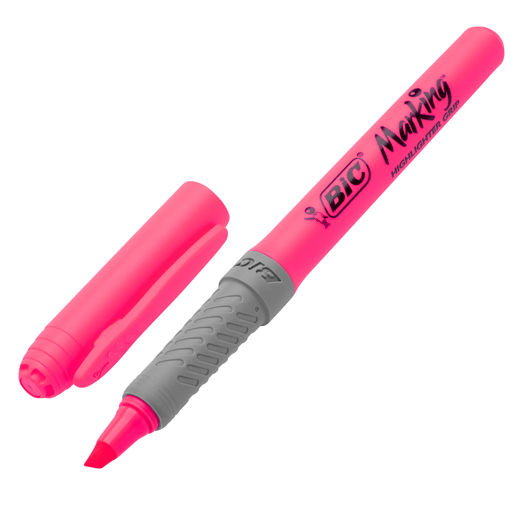 Текстовиділювач "Grip", рожевий, bc811934, BIC 1