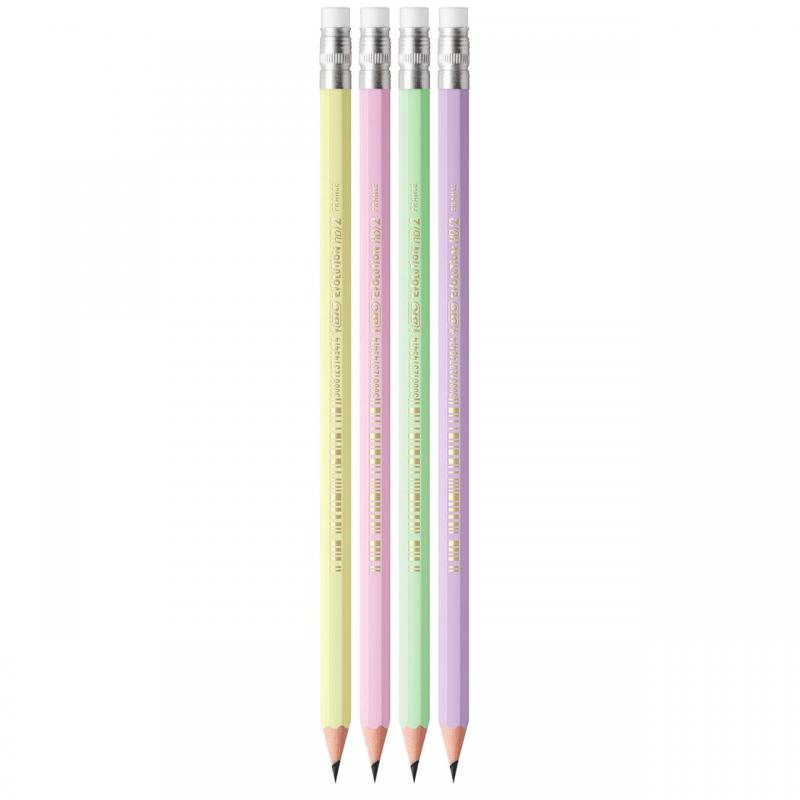 Олівець НВ з гумкою, Evolution Pastel, bc518307 BIC