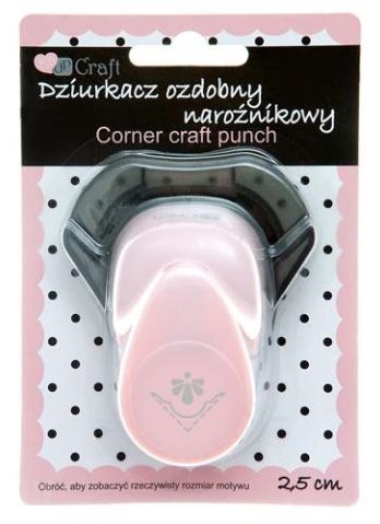 Угловой фигурный дырокол 2,5 см Узор, JCDZ-210-002 DpCraft