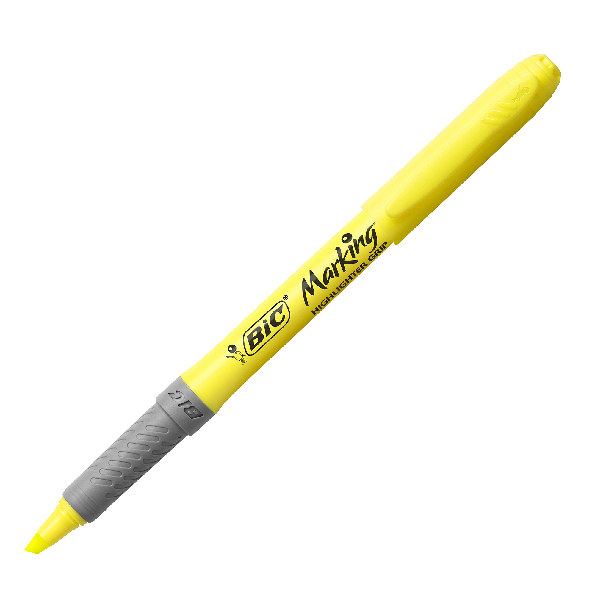 Текстовиділювач "Grip", жовтий, bc811935, BIC 2