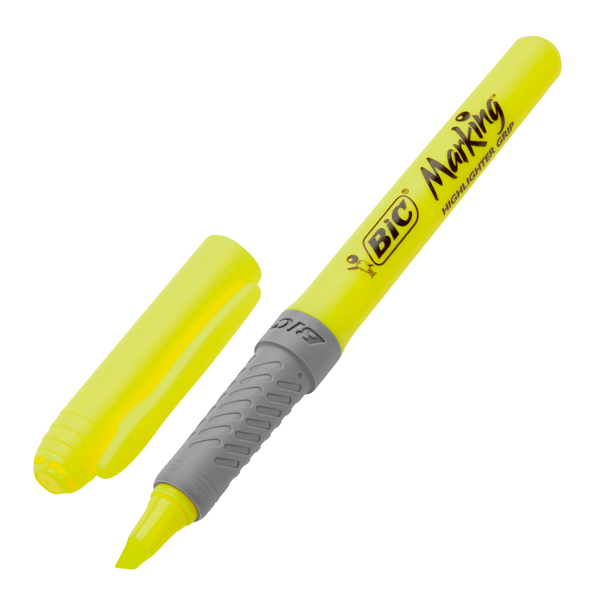 Текстовиділювач "Grip", жовтий, bc811935, BIC 1