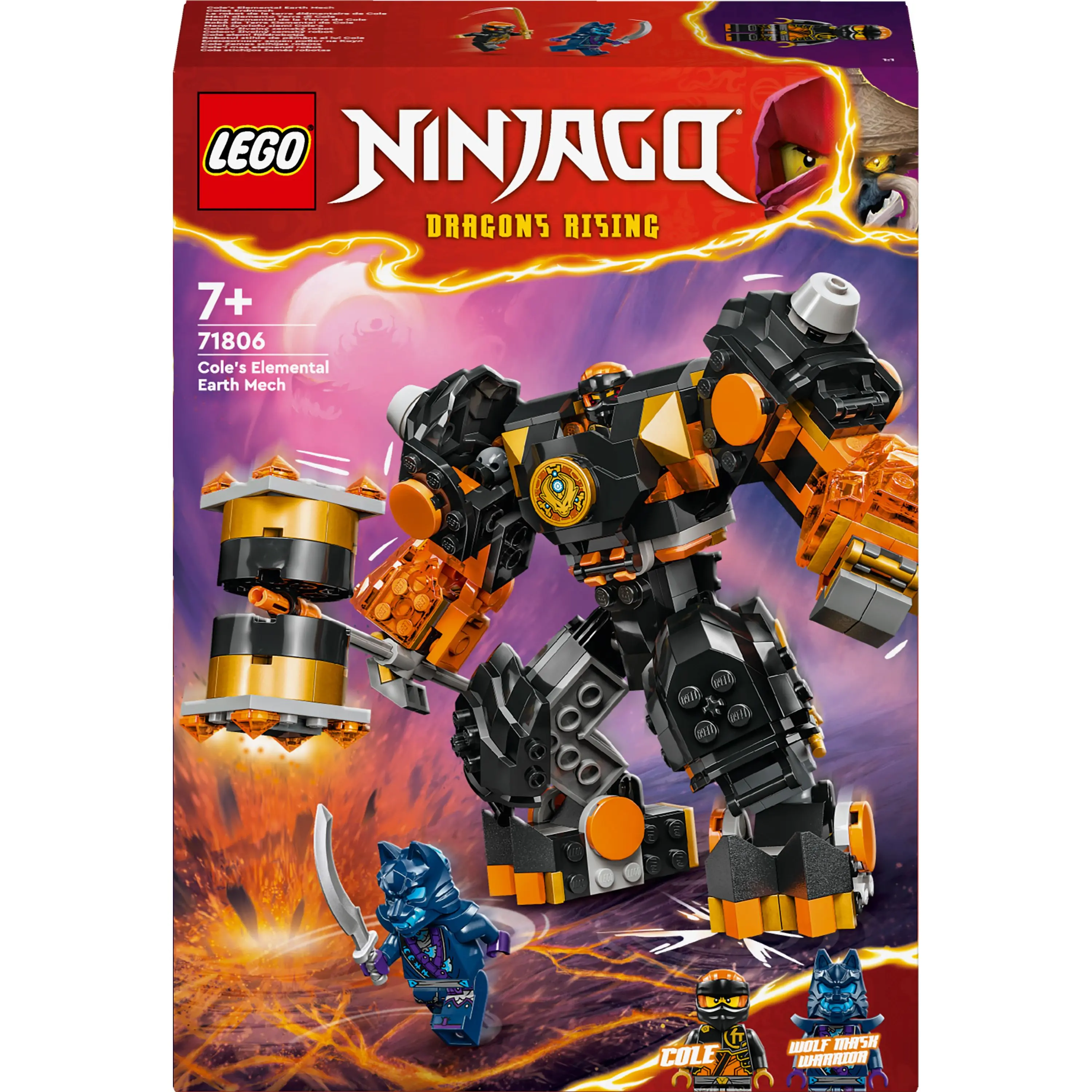 Конструктор Lego Ninjago "Робот земної стихії Коула", 71806